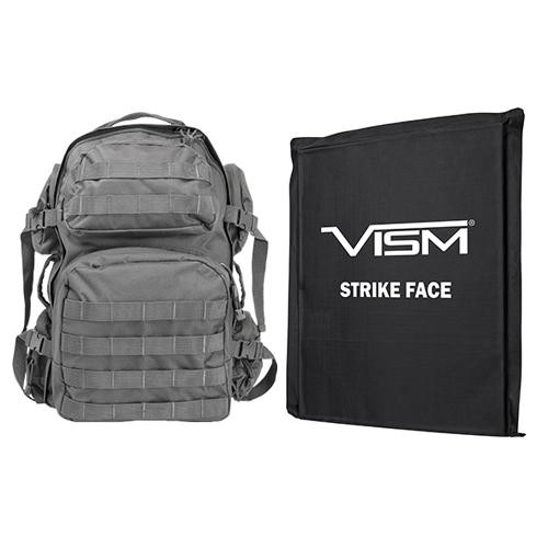 NcStar Tactical Backpack with 10" x 12" Square Panels Urban Gray