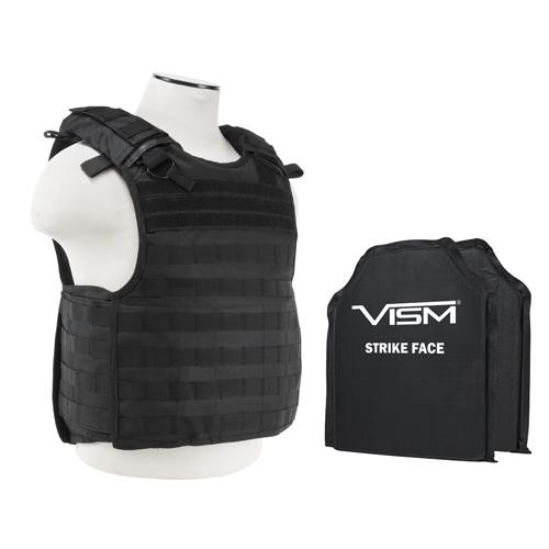 NcStar QR Plate Carrier Vest with 10" x 12" Soft Panels Black