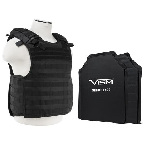 NcStar QR Plate Carrier Vest with 11" x 14" Soft Panels Black