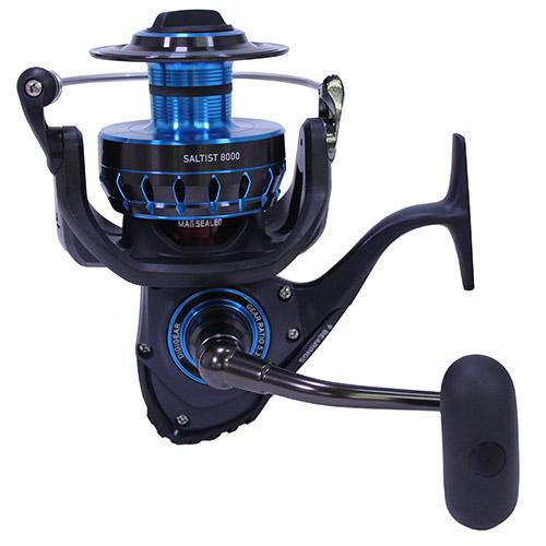 Daiwa Saltist Spinning Reel 5.3:1 Gear Ratio, 9 Bearings, 53.30" Retrieve Rate, 33 lb Max Drag