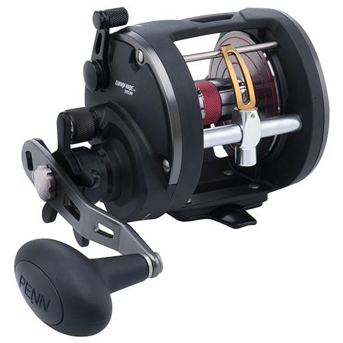 Penn Warfare Level Wind Conventional Reel 30 Reel Size, 3.9:1 Gear Ratio, 27" Retrieve Rate, 3 Bearings, Left Hand