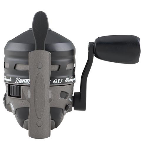 Shakespeare Synergy Ti Spincast Reel 6U Reel Size, 3.4:1 Gear Ratio, 2 Bearings, 6 lb Pre-Spooled, Ambidextrous