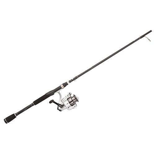 Abu Garcia Silver Max Spinning Combo 5, 5.2:1 Gear Ratio, 56 Length, 2 Piece Rod, 2-8 lb Line Rate, Light Power