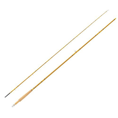 Eagle Claw Crafted Glass Fly Rod 86 Length, 2 Piece, Honey Gold Glass,  Medium