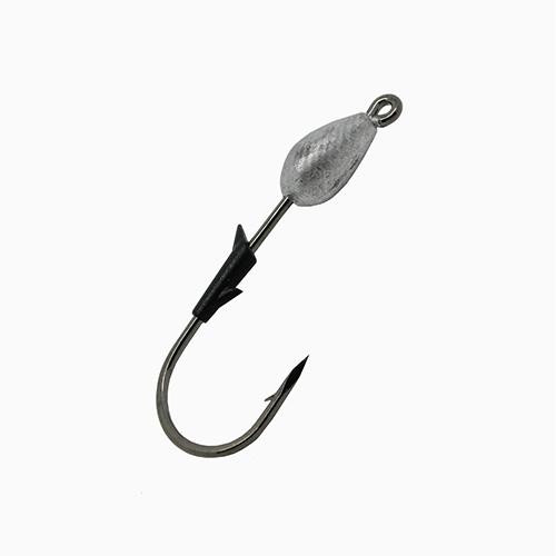 Eagle Claw TroKar SwimBait Head Size 3/16 oz., Block Chrome Hook, Lead