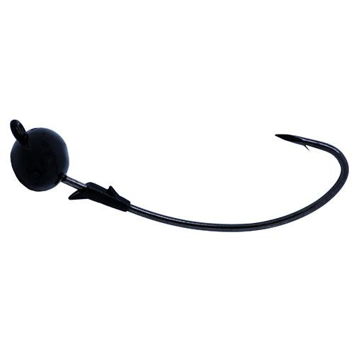 Eagle Claw TroKar Scorpion Shakey Head, 3/8 oz Lead, Black