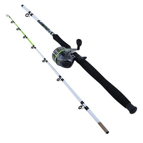 Zebco  Quantum Big Cat XT Spincast Combo, 2.6: Gear Ratio, 7 2 pc Rod, 25-50 lb Line Rate