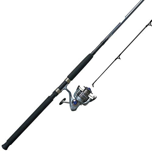 Zebco  Quantum Blue Runner Spinning Combo Size 60, 4.7:1 Gear Ratio, 10 2pc Rod, 15-40 lb Line Rate, Ambidextrous