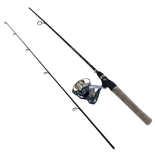 Zebco  Quantum Strategy Combo 56, 2 Piece, Light,Graphite,  5.2:1 Ratio, 8 Bearing, Spinning