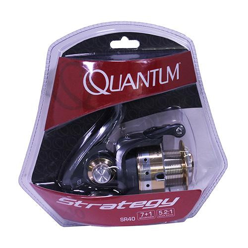 Zebco / Quantum Strategy Spinning Reel Size: 30, 5.2:1 Gear Ratio, 32  Retrieve Rate, 8 Bearings, Ambidextrous, Clam, SR30,,CP3