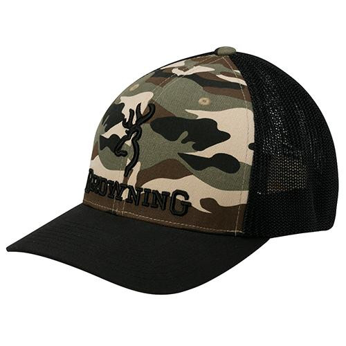 Browning Branded Cap Camo, Small/Medium
