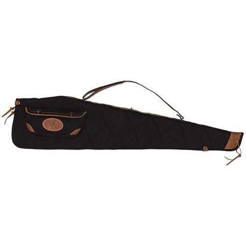 Browning Lona Case 48", Canvas/Leather Rifle Case, Black/Brown