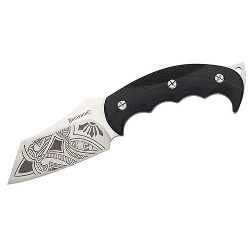 Browning Black Label Knives Wihongi Signature, Fixed, 5 3/4 Blade, Wharncliffe Blade, Black, Clam Package