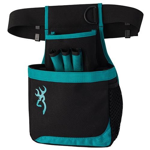 Browning Flash Shell Pouch, Black/Teal