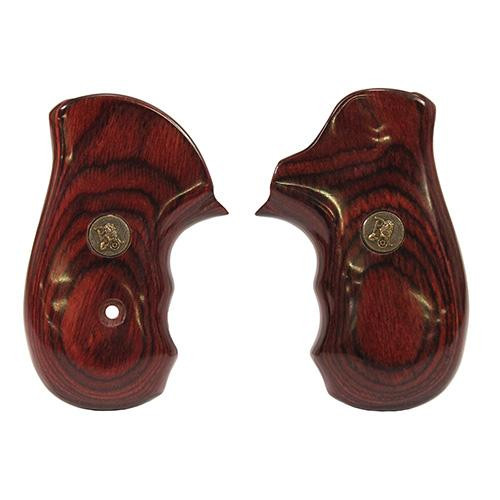 Pachmayr Renegade Wood Laminate Pistol Grips Ruger SP101, Rosewood, Smooth