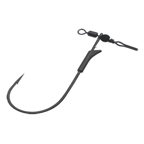 Gamakatsu G Finesse Swivel Shot Worm Hook Size 2/0, NS Black, Per 3