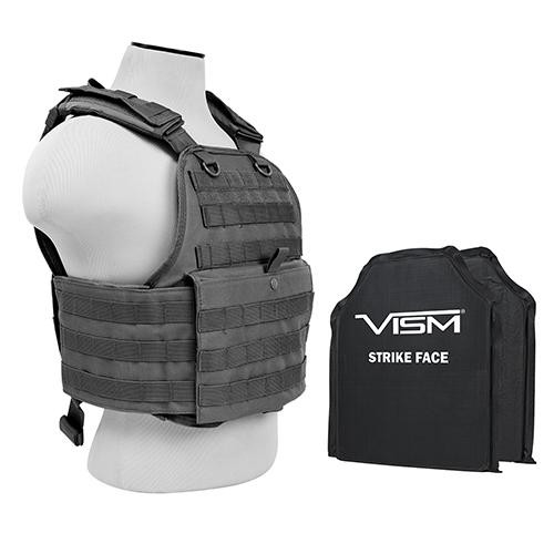 NcStar Plate Carrier Vest 2, 10" x 12", Urban Gray