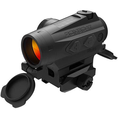 Sig Sauer Romeo4T Compact Red-Dot Sight with Solar Cell, Circle Plex Reticle, Graphite