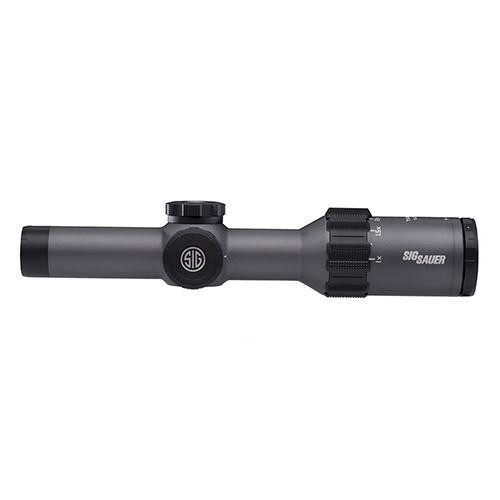 Sig Sauer Tango6 SFP Tactical Riflescope 1-6x24mm, 30mm Main Tube, 5.56/7.62 Horseshoe-Dot Reticle, Graphite