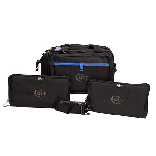 Bulldog Cases Colt Tactical Range Bag with 2 Pistol Rugs Black