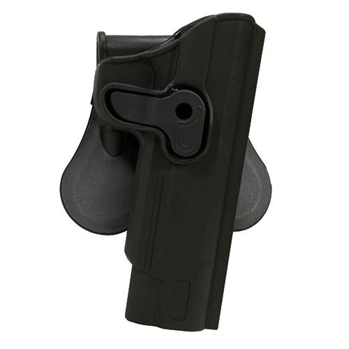 Bulldog Cases Rapid Release Polymer Holster 1911, Black, Right Hand