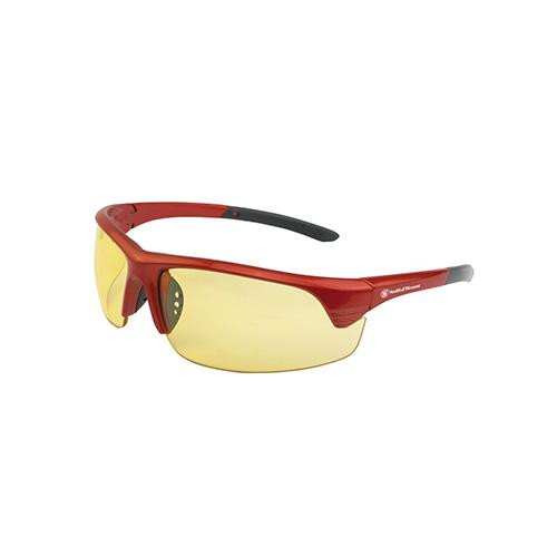 Smith & Wesson Accessories Corporal Shooting Glasses Red Frame, Amber Lens
