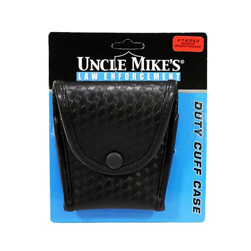 Uncle Mikes Hancuff Case Compact with Flap, Mirage Basketweave Black