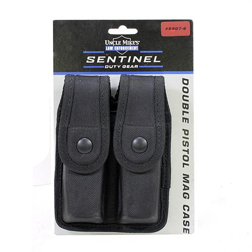 Uncle Mikes Sentinel Duty Gear Double Mag Case, Glock 21, Black