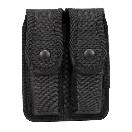 Uncle Mikes Sentinel Duty Gear Double Magazine Case, Single Stac, Black