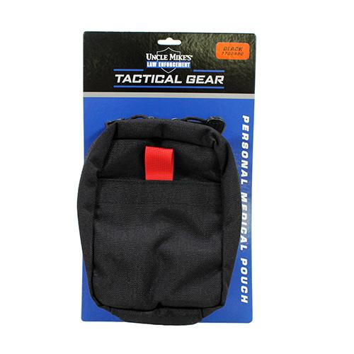 Uncle Mikes Personal Medical Pouch, Red Tab, Black