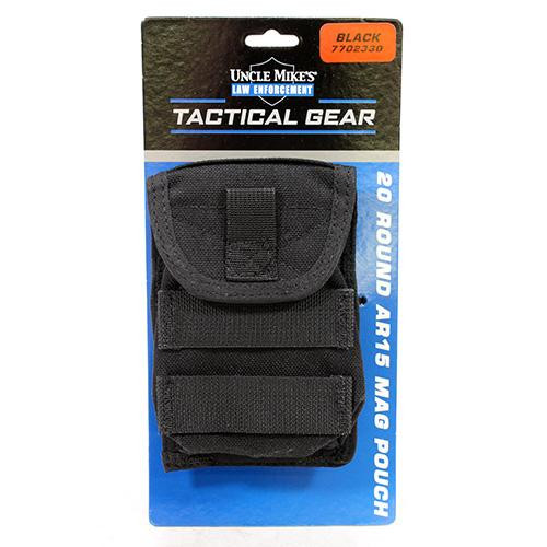 Uncle Mikes M4/M16 Single 20 Round Magazine Pouch, Black