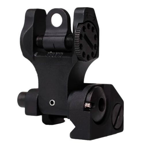 Troy Industries Special Operations Compatible Carbine M4 Style Low Profile Rear Folding Sight, Black
