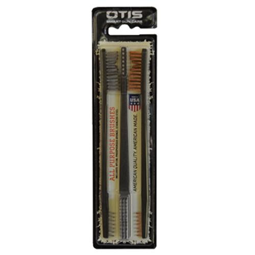 Otis Technologies 3 Pack A/P Brushes (2 Nylon/1 Blue Nylon)