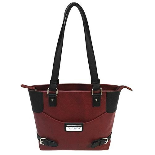 NcStar VISM Concealed Carry Satchel Burgundy with Black Trim, Small