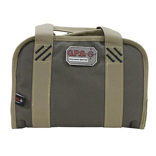 G Outdoors Double Compact Pistol Case Green/Khaki