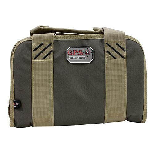 G Outdoors Double Pistol Case Rifle, Green/Khaki