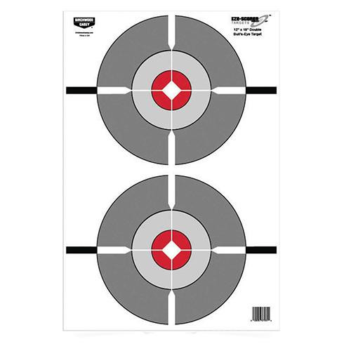 Birchwood Casey Eze-Scorer Target 12"x18" Double Bull's-Eye (Per 10)