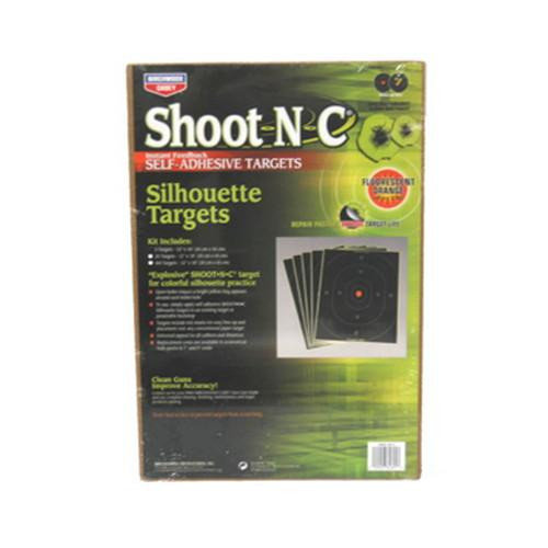 Birchwood Casey Shoot-N-C Targets: Silhouette 12"x18", Oval (Per 40)