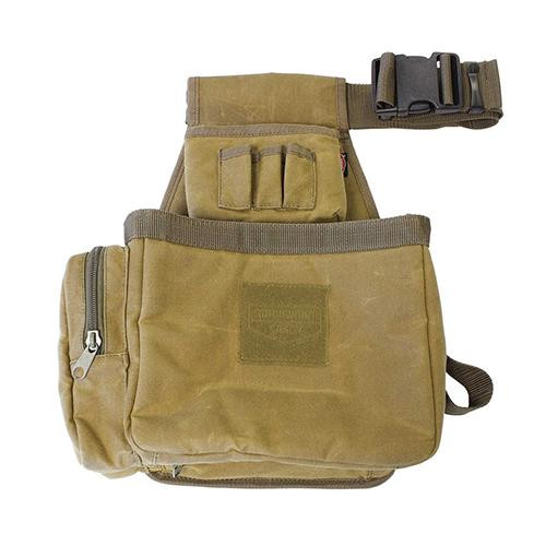 SportLock Shell Bag with Belt, Brown Waxed Canvas