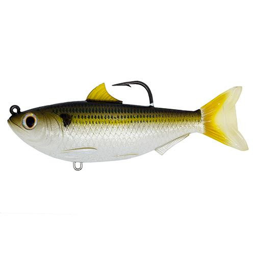 LiveTarget Lures Sardine Saltwater, 4 1/2", 7/0 Hook, Medium/Slow Sinking, Silver/Bronze
