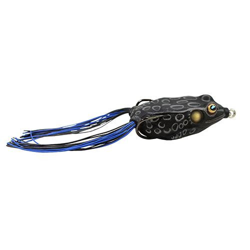 LiveTarget Lures Frog Hollow Body Freshwater, 2 5/8", #2/0 Hook, Topwater Depth, Black/Black