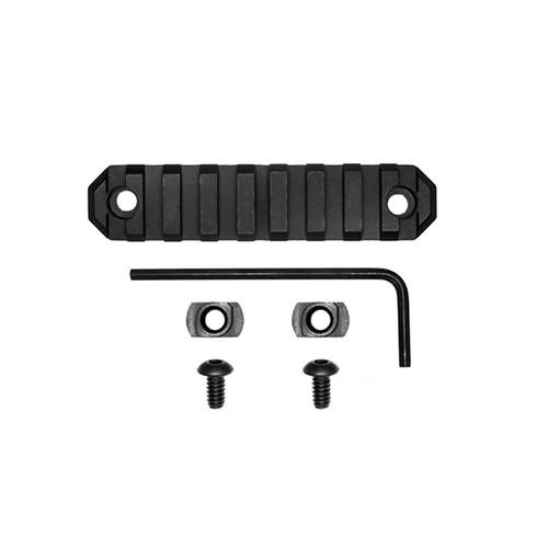 GrovTec US M-LOK Rails and Adaptors 3.80" Lengh, 9 Slots, Black