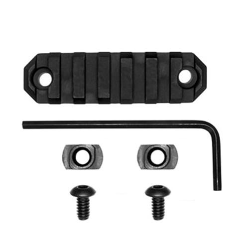 GrovTec US M-LOK Rails and Adaptors 3" Length, 7 Slots, Black