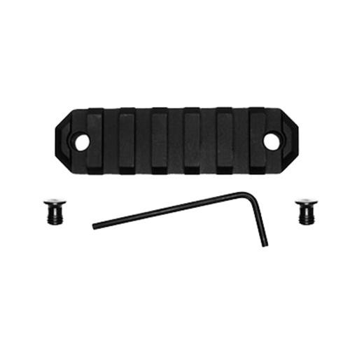 GrovTec US KeyMod Picatinny Rail 3" Length, 7 Slots, Black