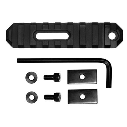 GrovTec US AR Stock Picatinny Rail 3.80" Length, 9 Slots, Black