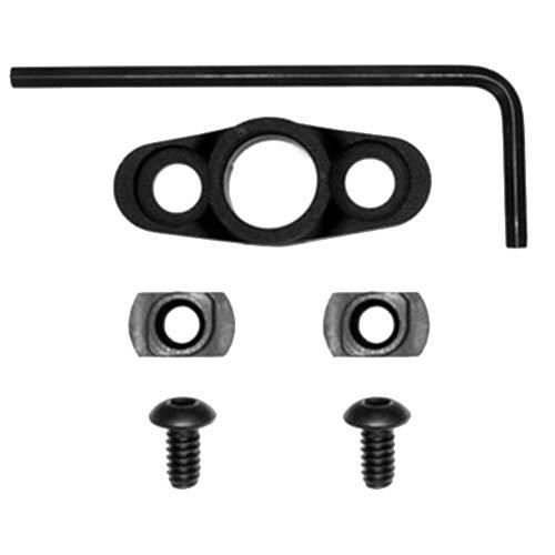 GrovTec US Flanged Push Button Base Full Rotating, M-Lok, Black