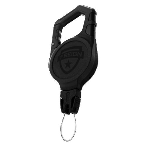 T-REIGN Outdoor Products Carabiner Heavy Duty, 48" Kevlar Cord, Black