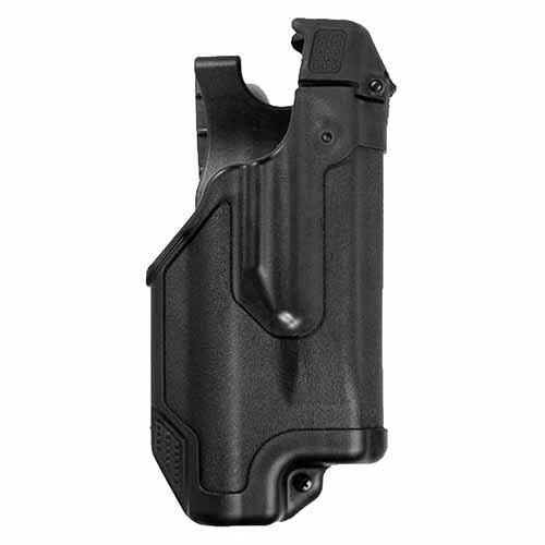 Blackhawk! Epoch Level 3 Light Bearing Duty Holster Sig Sauer P250 and P320, Plain Black, Right Hand