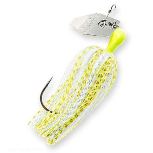 Z-man ChatterBait Elite Lures 1/2 oz Weight, 5/0 Gamakatsu Hook, Chartreuse/White, Per 1