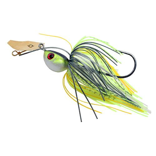 Z-man ChatterBait Projectz Lures 3/8 oz Weight, 6/0 Hook, Chartreuse Sexy Shad, Per 1